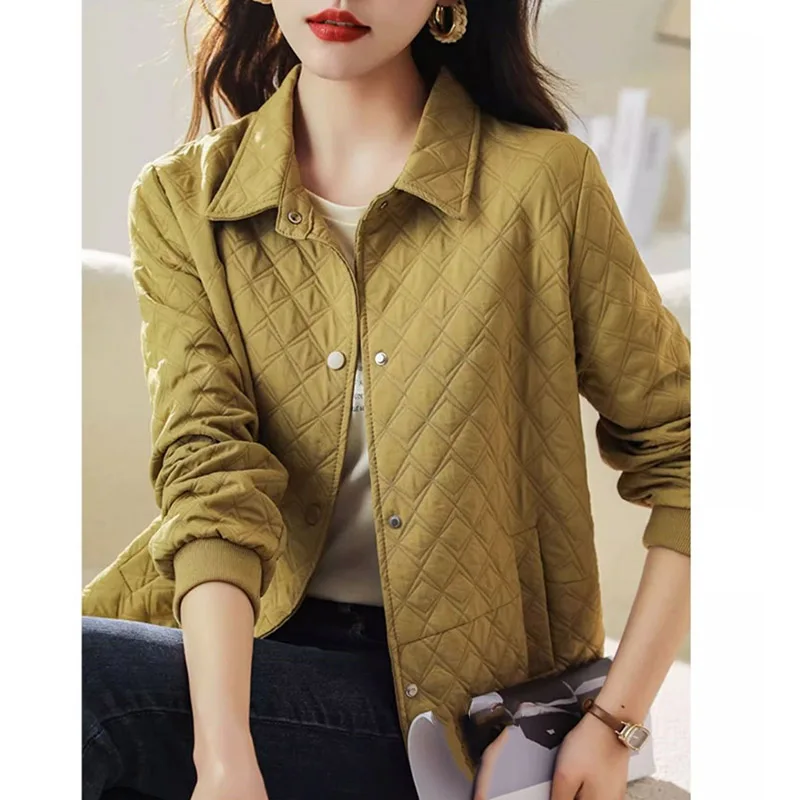 New Ladies Fashion Short Solid Color Top Coat Spring Autumn Female Loose Fitting Baseball Jacket 2024 Women Long Sleeves Outwear