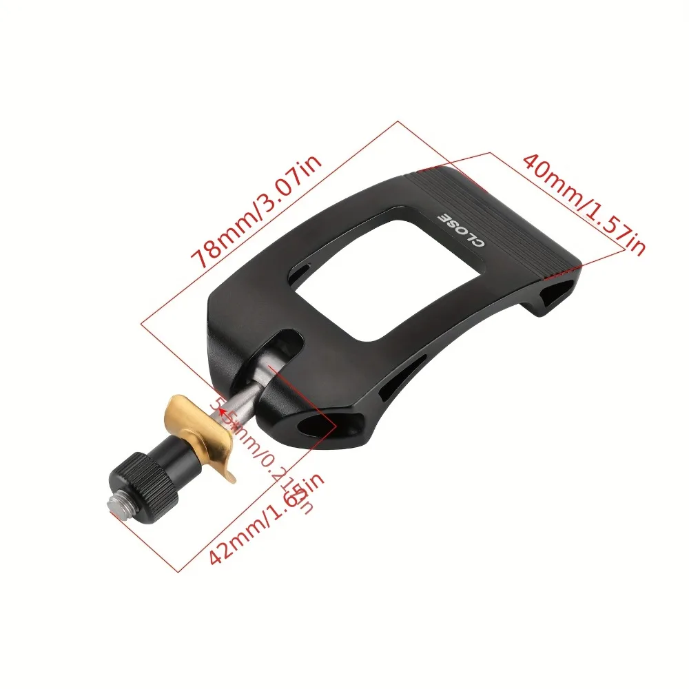 Bicycle Titanium Steel Vertical Tube, Gland Clip, Suitable for Folding Bicycles, Quick-Release Clip, Handlebar Fixing Buckle