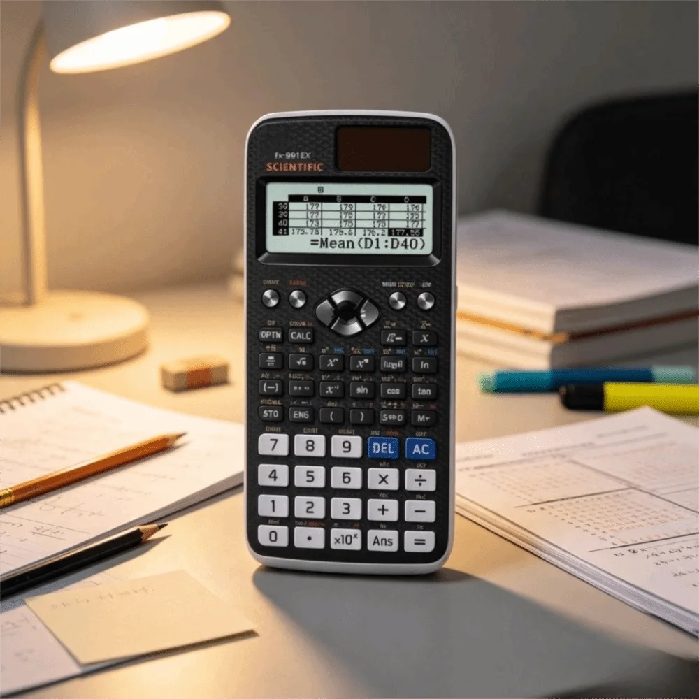 552 Functions Scientific Calculator with Pen Complex Statistics Multifunctional Calculator Writing Tablet Matrix Vector
