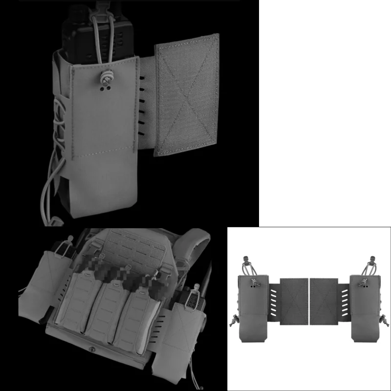 

Assaulter Radio Pouch (2pcs) | MOLLE Compatible Water Resistant & Shockproof Holder | For Wilderness Adventure Accessories