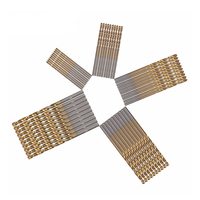 Titanium Plated Straight Shank Twist Drill 1mm to 3mm One Set of 50PCS High Quality Mini Twist Drill Set Hand Tool