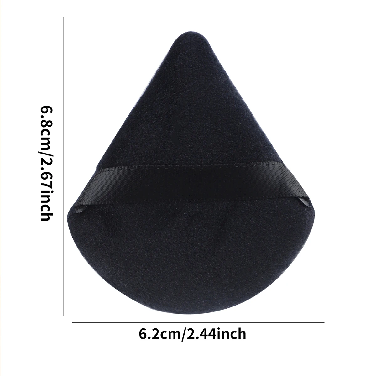 6 ชิ้นแป้งพัฟแต่งหน้าฟองน้ํานุ่ม Velour สามเหลี่ยมแป้งพัฟสําหรับแป้งฝุ่นแป้งเครื่องสําอางค์ Foundation Beauty