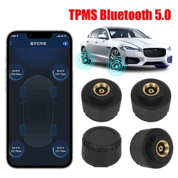 Tire Pressure Monitoring System External Android/IOS Mobile Phone APP Display Car Tire Pressure Sensors TPMS Bluetooth 5.0