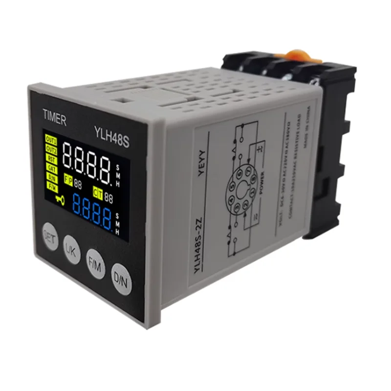 

Реле времени с цифровым дисплеем, модуль задержки контроллера с регулируемой задержкой, ЖК-экран 220 В/24 В