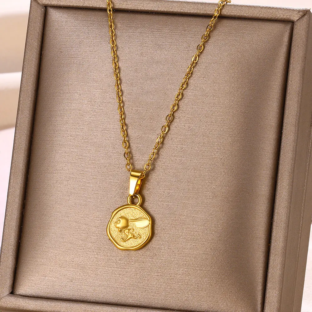 Edelstahl Halsketten Für Frauen Sonne Mond Anhänger Schlüsselbein Kette Exquisite Böhmische Mode Schmuck Geschenk Zubehör – Detail 22