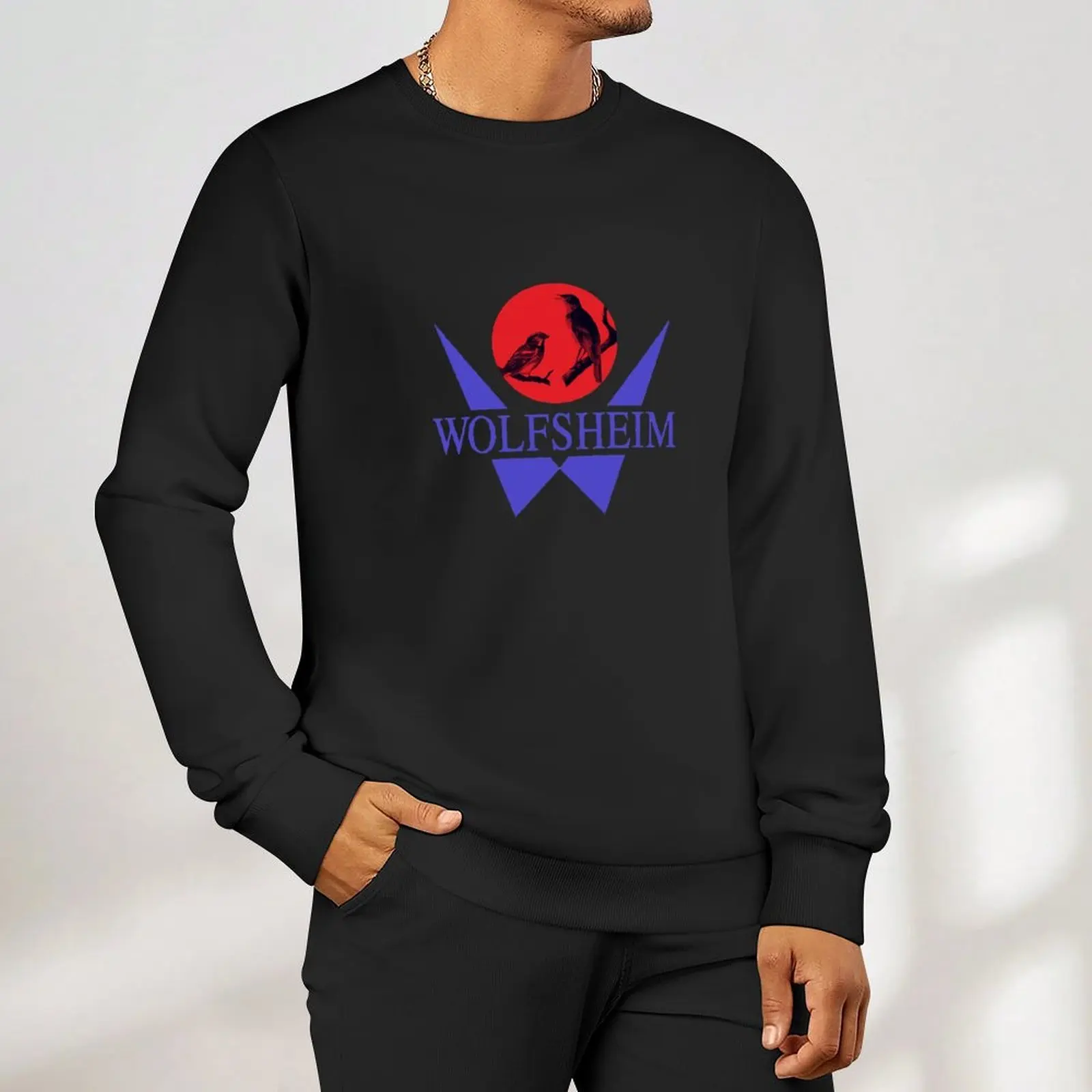 Wolfsheim 풀오버 트랙수트 미적 의류 남성 의류 남성 의류 남성용 스웨트셔츠