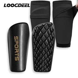 Loogdeel Soccer Shin Guards for Kids Youth Adults - Shin Pads and Sleeves with Optimized Insert Pocket for Boys Girls Men Women