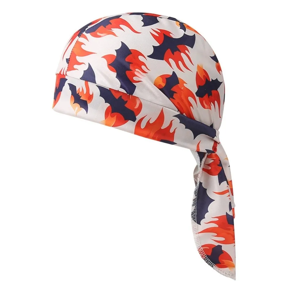Fashion Accessory Paisley Print Hijab Caps Breathable Adjustable Pirate Hat Comfortable Elastic Cycling Head Wrap Sports
