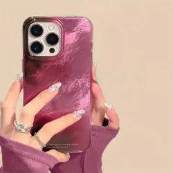 Simple Black Purple Gradient Vortex Pattern Phone Case For iPhone 14 15 16 Pro Max 11 12 13 XS XR X 7 8 Plus Silicone Soft Cover