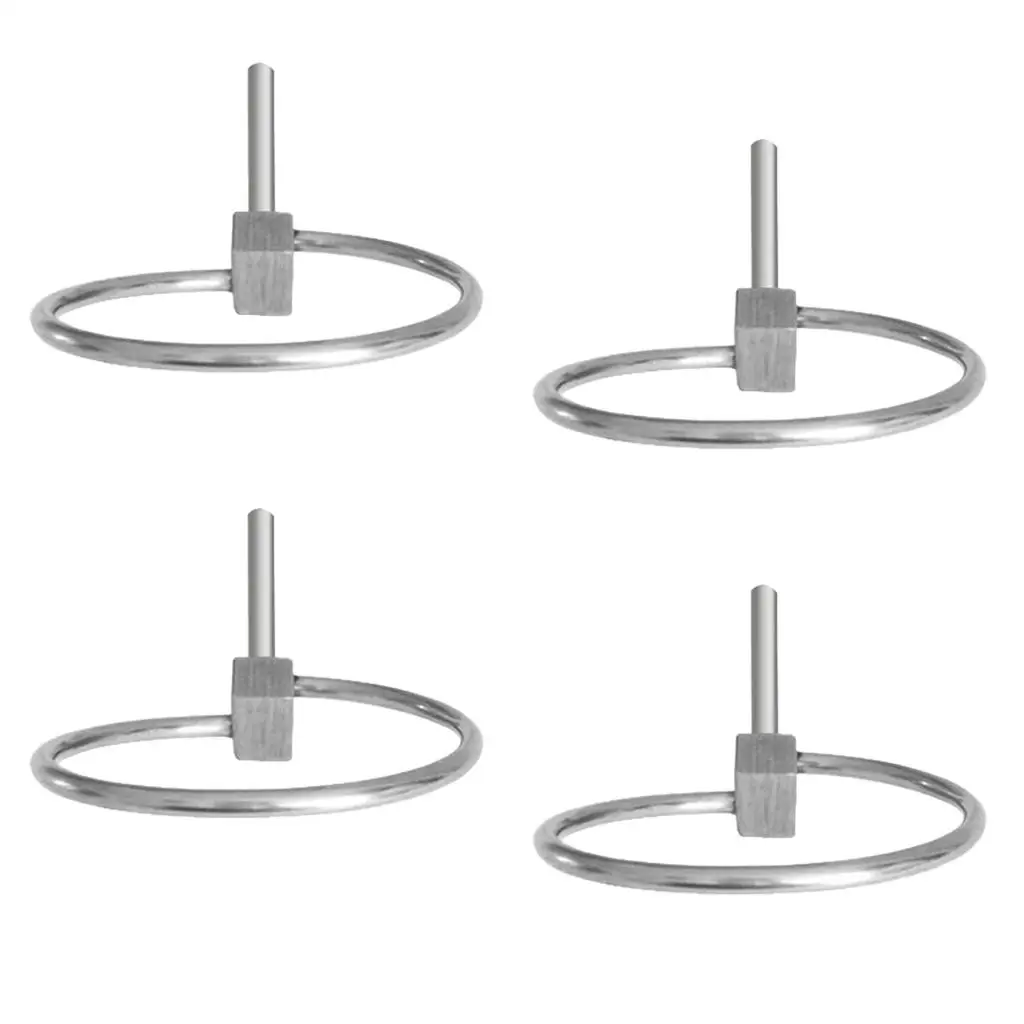 316 Stainless Hitch Pins Lynch Pin Ring Clip Silver for Kayak Canoe Dinghy Trailer Carrier
