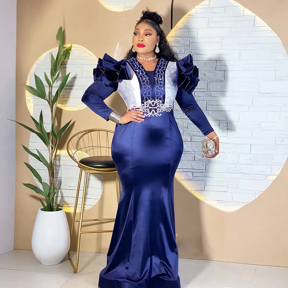 

Новые модные африканские вечерние платья больших размеров для женщин 2026: Дасики, Анкара, бархатные свадебные платья, элегантные наряды, мусульманские платья макси