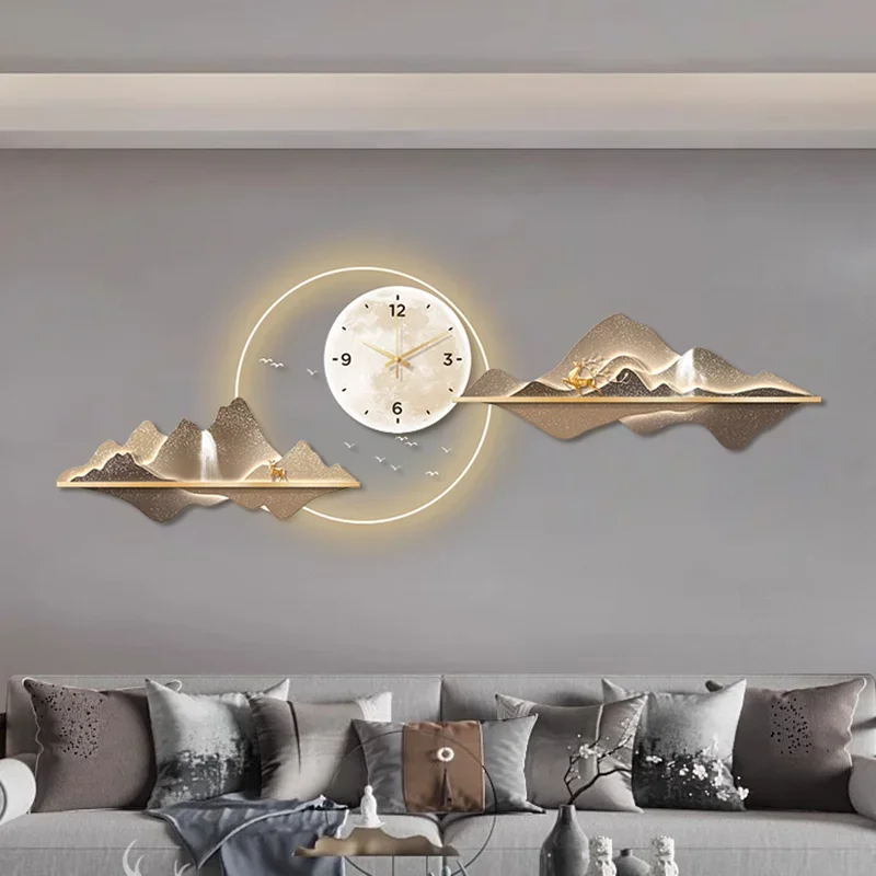 Digital Art Mural Wall Clocks Led Luxury Korean Large Modern Wall Watch Design Minimalist Fashion Duvar Saati Home Decoration