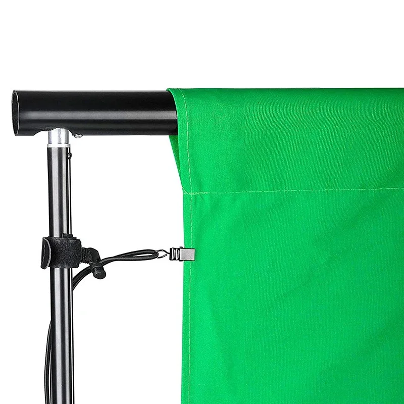 Flexible Elastic Cord Background Clips for Cloth Muslin Paper Backdrops Adjustable For Photo Studio Light Stand Support System