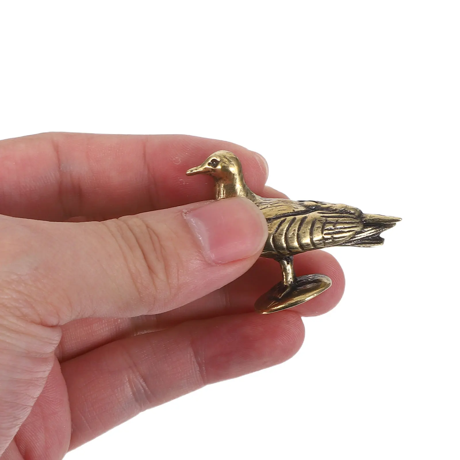 Vintage Solid Brass Pigeon Statue Desktop Decoration Peace Dove Sculpture Office Tabletop Ornament Retro Bird Art Home Office