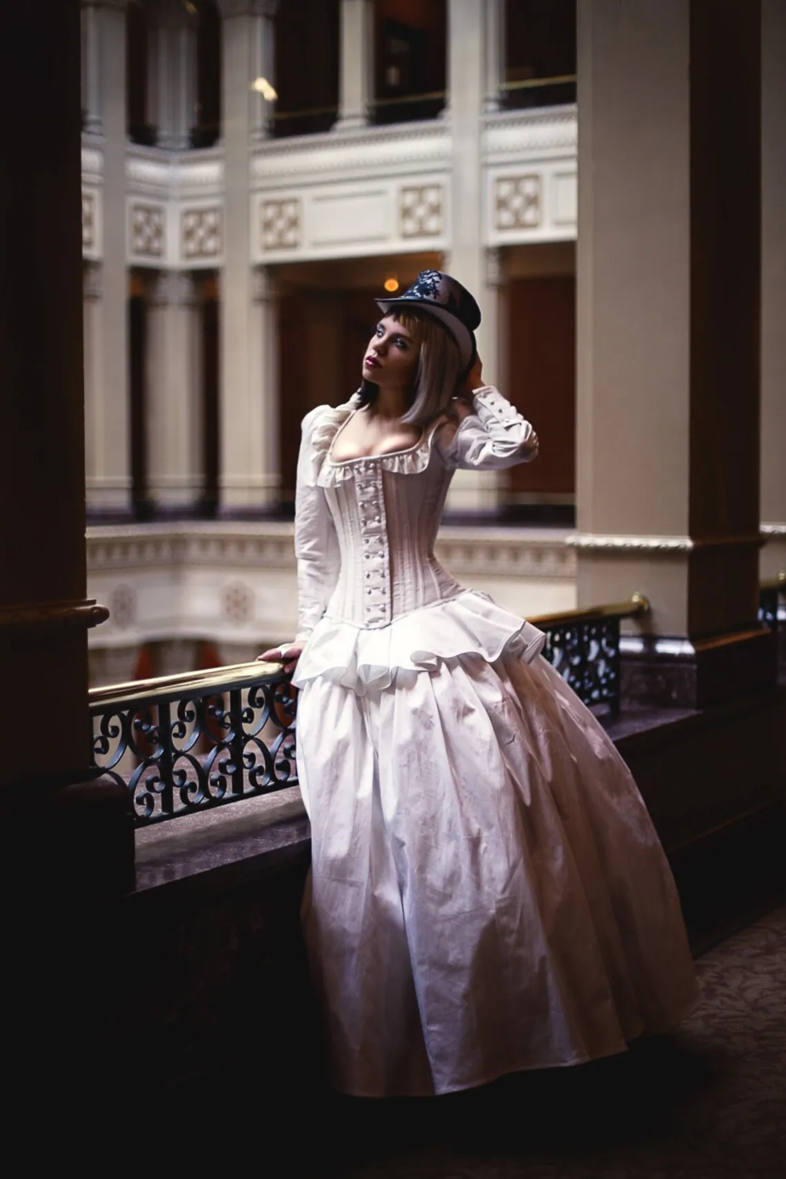 Vestido de novia de manga larga Steampunk, vestidos de novia con corsé alternativo, vestido blanco Vintage victoriano blanco para mujer personalizado