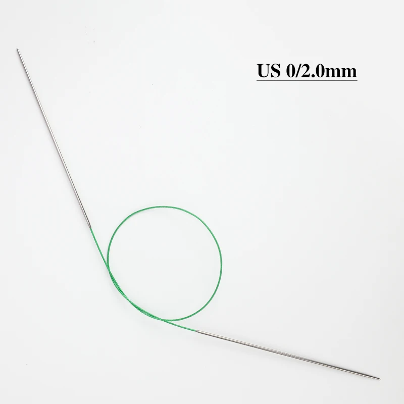 Heißer Verkauf: 1 Stück Edelstahl-Rundstricknadel 65cm Lang, Glatte Häkelnadeln für Stricken, DIY-Weben und Nähwerkzeuge 2026 – Detail 6
