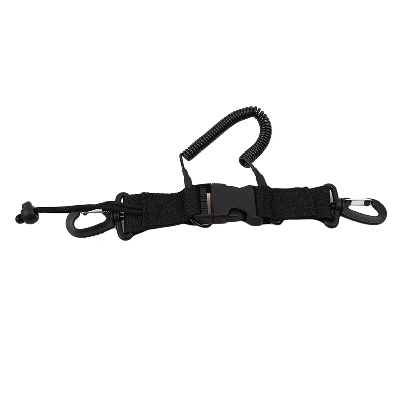 Black Diving Camera Lanyard Quick Release Buckle Diving Tools Anti-lost Lanyard for Underwater Sports Swimming Accessory