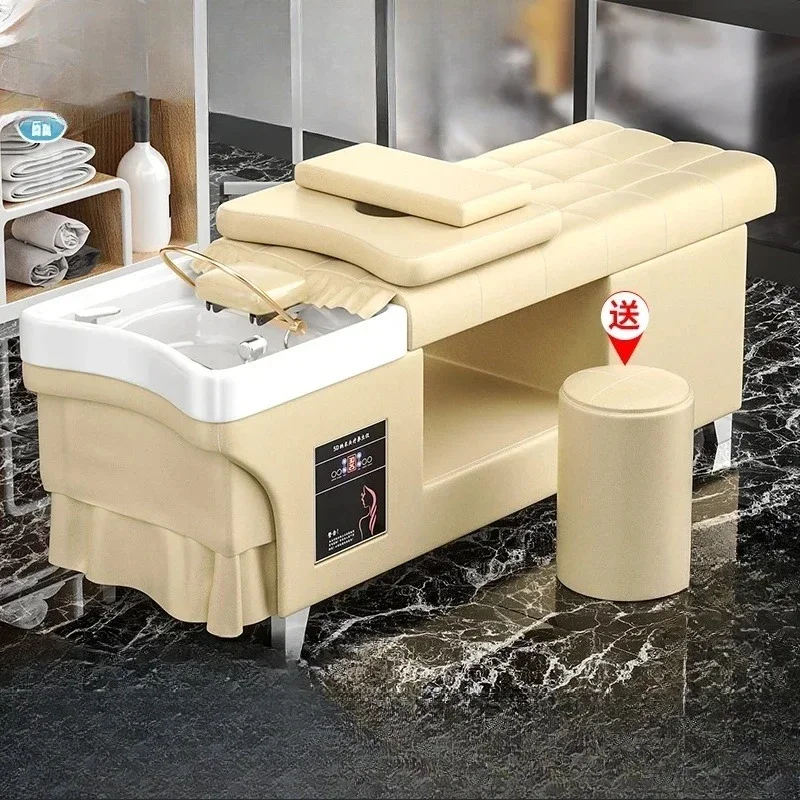 

Head Spa Shampoo Bowl Barber Wash Hair Thai Intelligent Water Cycle Women Beauty Salon Chairs Washing Commercial Nail Cadeira