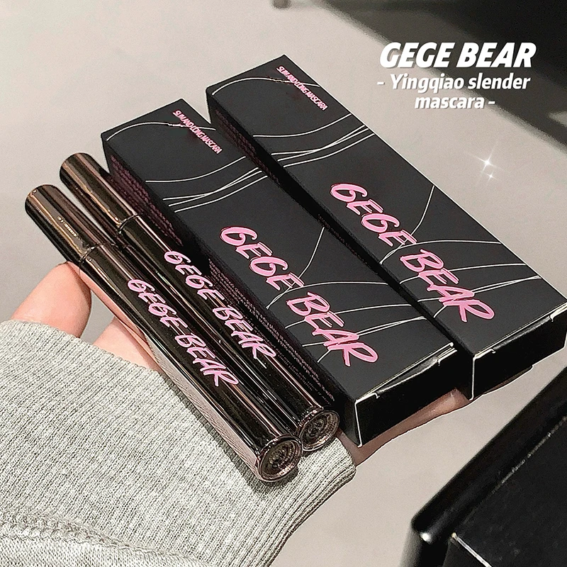 Gege Bear Long Curling Mascara Natural Curling กันน้ํา ติดทนนาน รองพื้นขนตาไม่เลอะเลือน