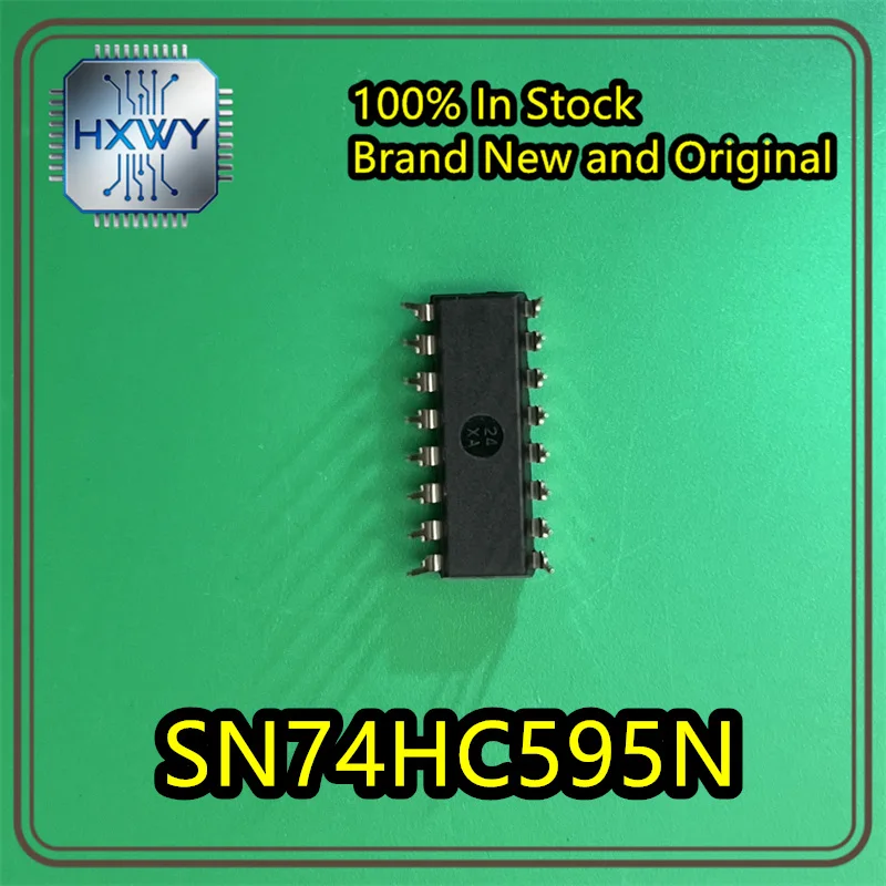 10/50 pieces Original Genuine Through Hole SN74HC595N Logic Chip Register DIP-16 New Stock