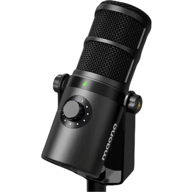 

Maono PD400X Профессиональный динамический микрофон, цельнометаллический, сочетающийся в одно касание, бесшумный мониторинг в реальном времени с выходом для наушников