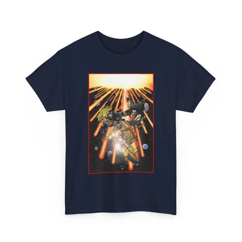 Supergirl & Lobo T-Shirt George Perez Art 2026 Movie Retro Vintage-Style Tee