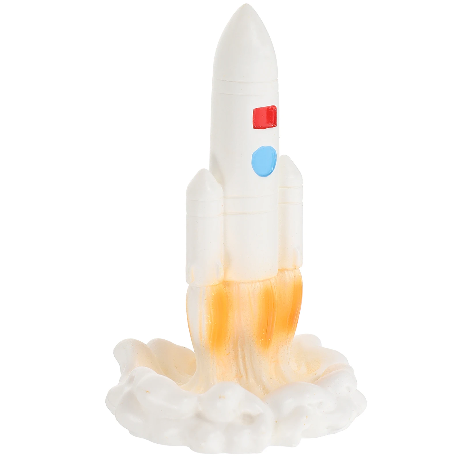 

Miniature Rocket Decorative Prop Detailed Craftsmanship Creative Diorama Figurine Toy Rocket Space Theme Party Favor Office