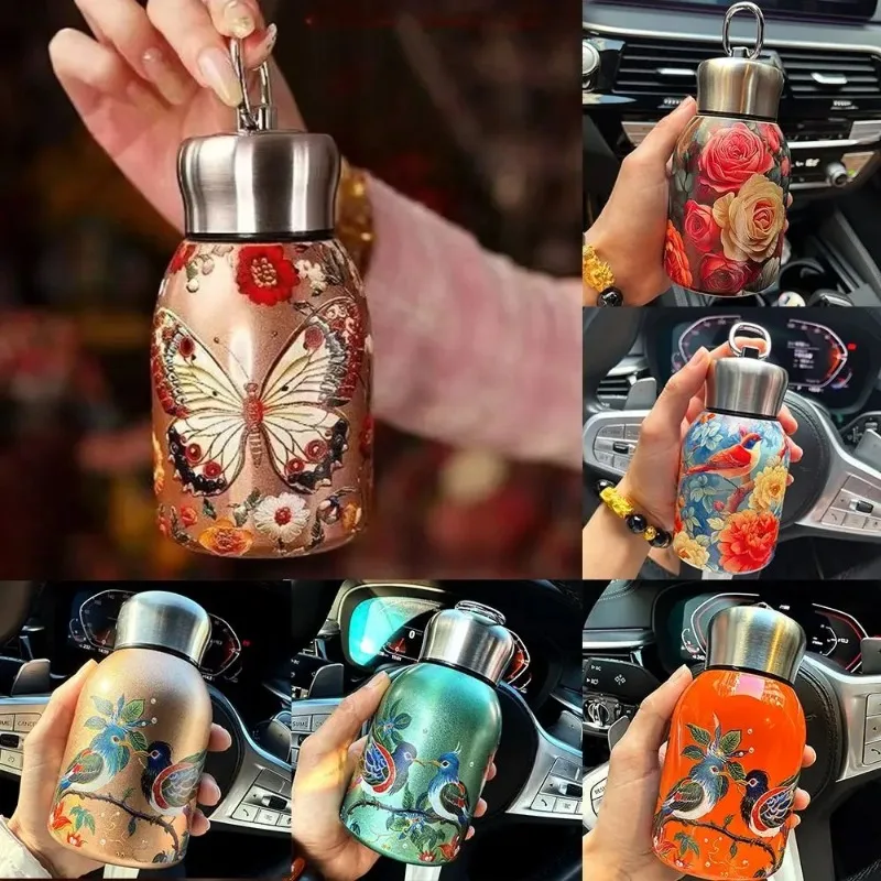 

304 Stainless Steel Insulated Cup 300ml Coffee Mug Double Wall Leak-Proof Pocket Cup Travel Office Vacuum Flasks & Thermoses