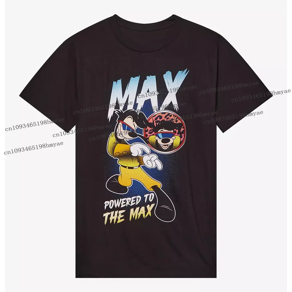 

25 New Fashion Popular T-Shirt Summer Cotton T-Shirt Goofy Movie Powerline Portrait T-Shirt Caricature Character Women T-shirt