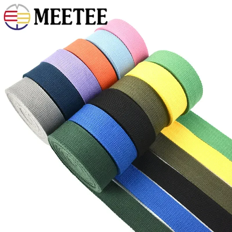 

8Meters Cotton Webbing Tapes 32mm Nylon Strap Canvas Safety Belt Decorative Ribbon Bag Clothes Dog Collar DIY Sewing Accessories