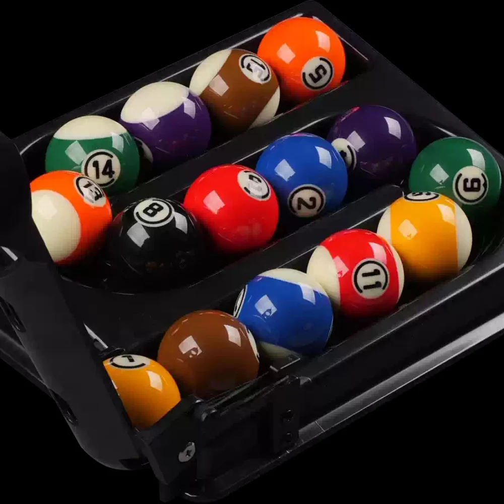 Billiard Pool Ball Spotter Rack Training Tool, Quick-Release Ball Setter for Solo Practice, Holds 15 Balls,