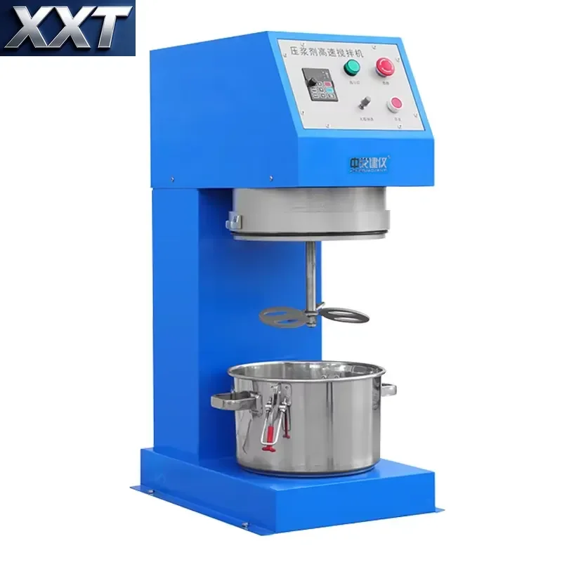 XXT SYJ-10S High-Speed Mixer for Grouting Agent, Stainless Steel Mixing Pot, CNC Mixer