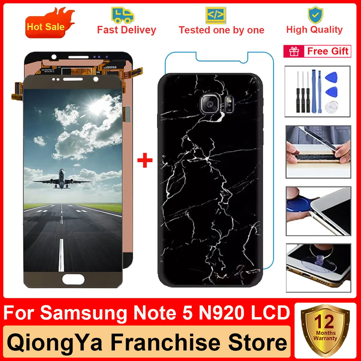 amoled-display-n920-testato-da-57-''per-samsung-galaxy-note-5-n920-sm-n920f-n920a-n920c-lcd-con-gruppo-digitalizzatore-touch-screen