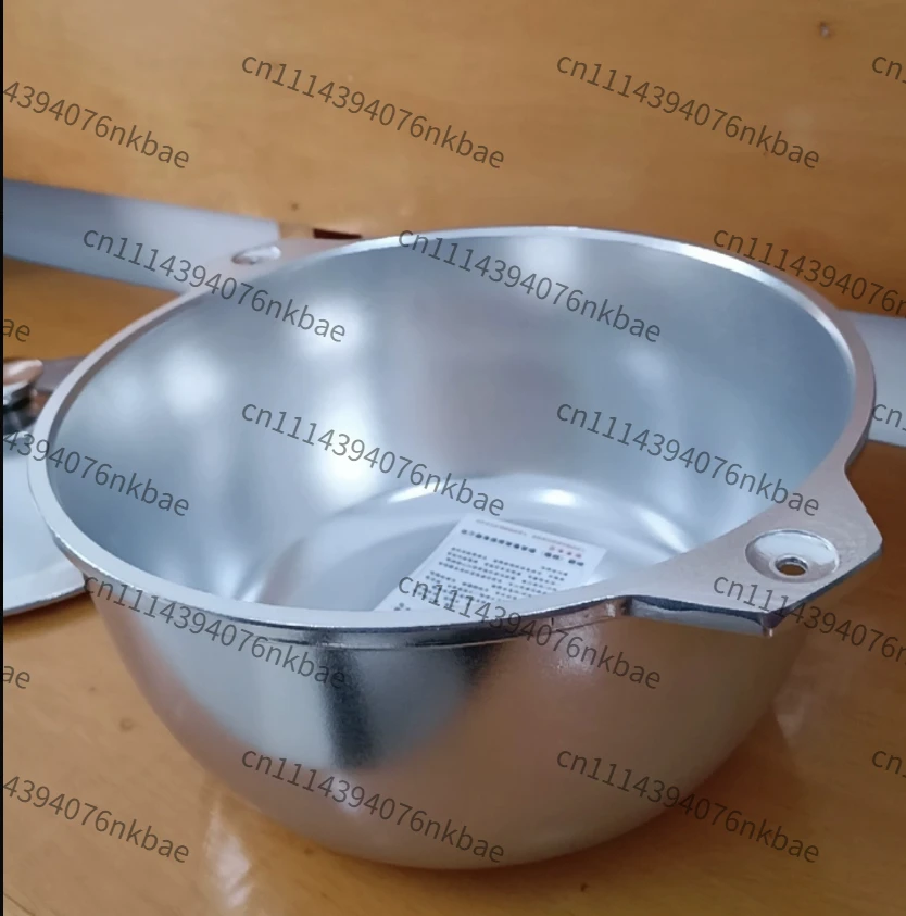 Old‑Style Die‑Cast Aluminum ,Thickened Tall Large Capacity Non‑Stir Frying Pan,Stainless Steel Soup Pot for Home Kitchen Cooking