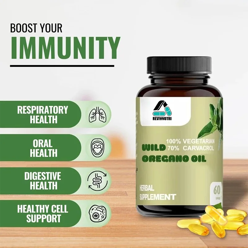 100% Vegetarian Beef Oil, Supports Digestive Health, Immune Support, Plant-based, 60 Capsules