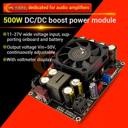 DC 12V ~ 24V do DC 24V ~ 50V 500W regulowany moduł regulatora napięcia Regulator napięcia konwerter doładowania z wentylatorem chłodzącym