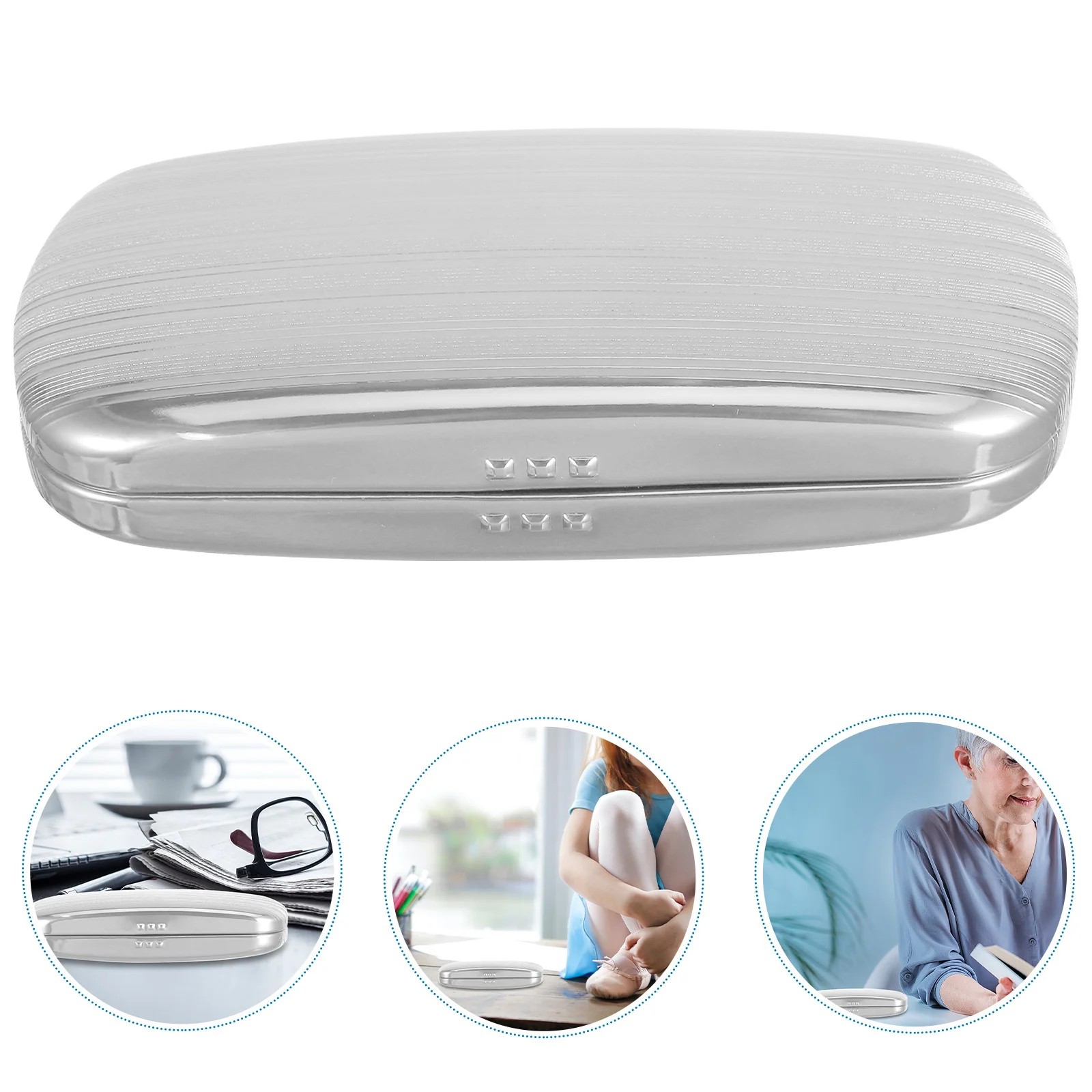 

Hard Shell Eyewear Case Protective Eyeglasses Aluminum Sunglasses Portable Slim Holder
