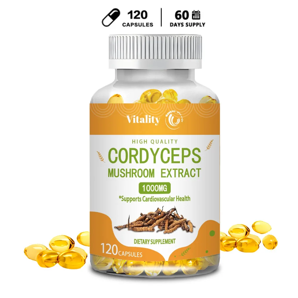 Vitality Natural Cordyceps Extract, Health Capsules with Free Shipping | Body Immunity | Anti-fatigue