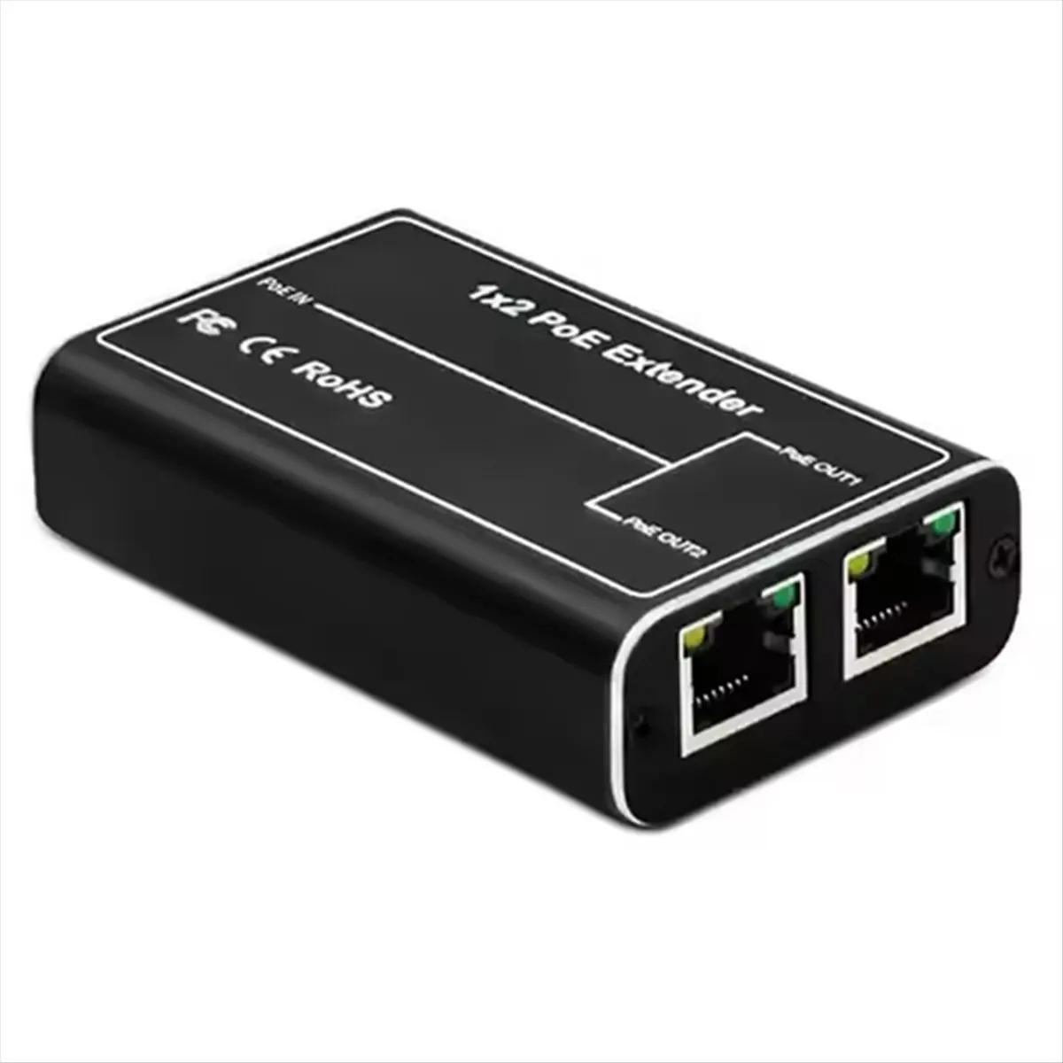 A40I 2 Port POE Extender, IEEE 802.3af/At PoE+ Standard, 10/100Mbps, POE Repeater 100 Meters(328 Ft), Extender PoE Input: 30W