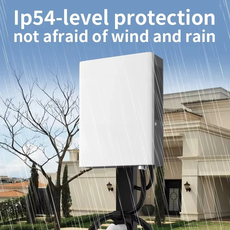 High-Speed 40kW DC Charging Post Wall Mount IP54 Protected EVSE New Condition
