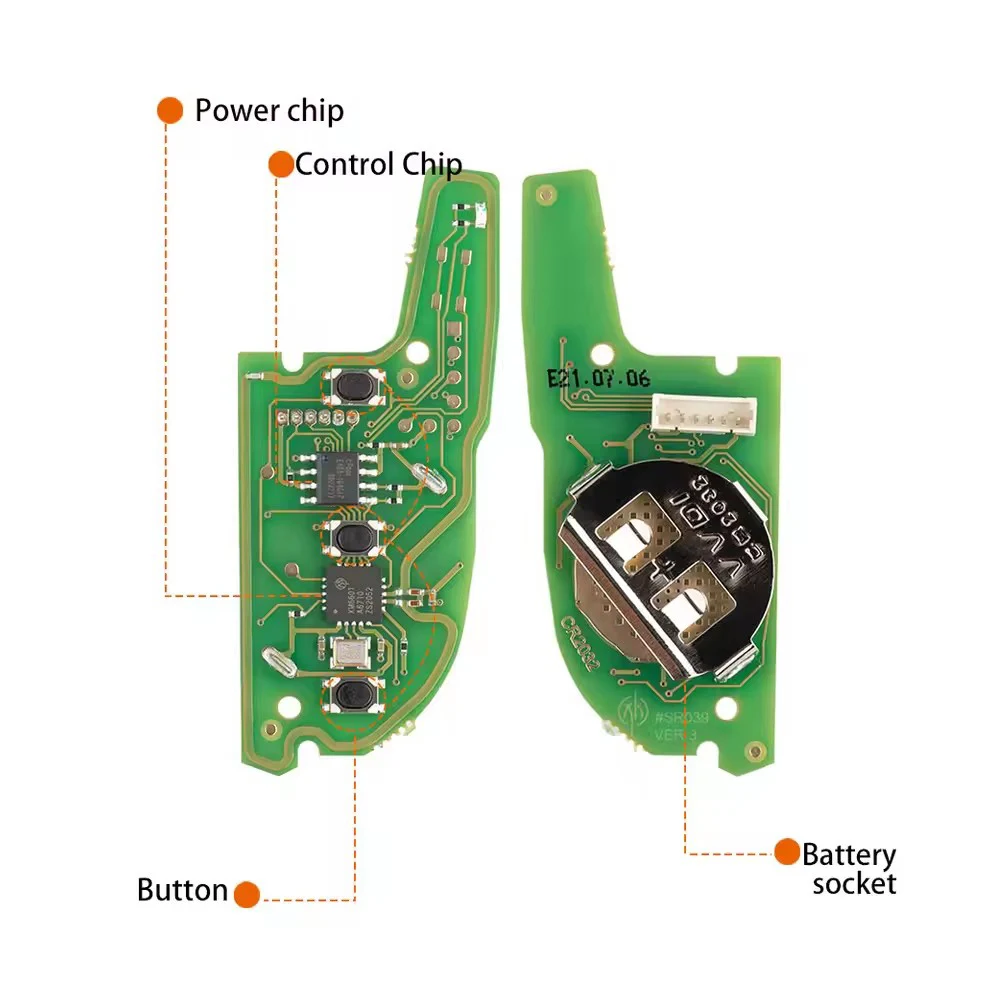 5pcs/lot XHORSE XKKF21EN VVDI KNIFE 2 Style(Flip-3BTN) Remote Key for VVDI VVDI2 Key Tool English Version