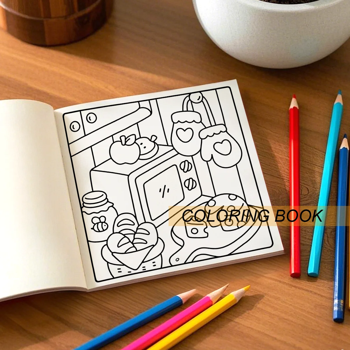 COZY GIRL HOMEBODY CUTE Coloring Book For Adults And Teens Featuring 24 Page For Relaxation Graffiti Painting Drawing  ﻿