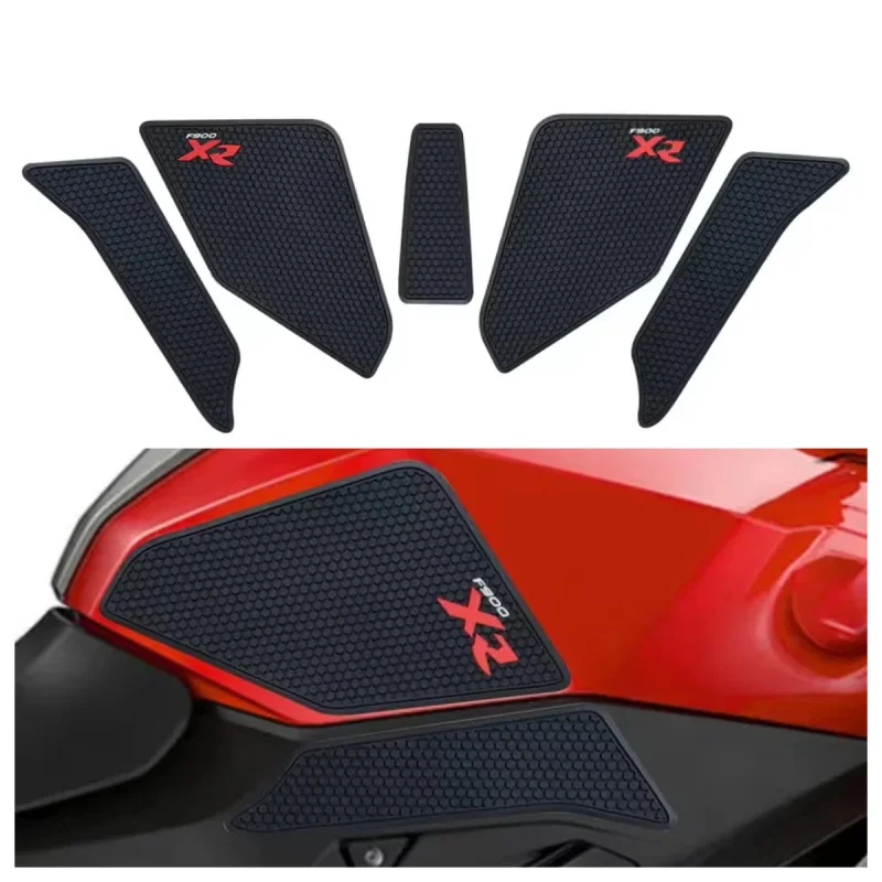 For f900xr F900XR 2020 2021 2022 2023 2024 Motorcycle Accessories Non-slip Side Fuel Tank Stickers Waterproof Pad Rubber Sticker