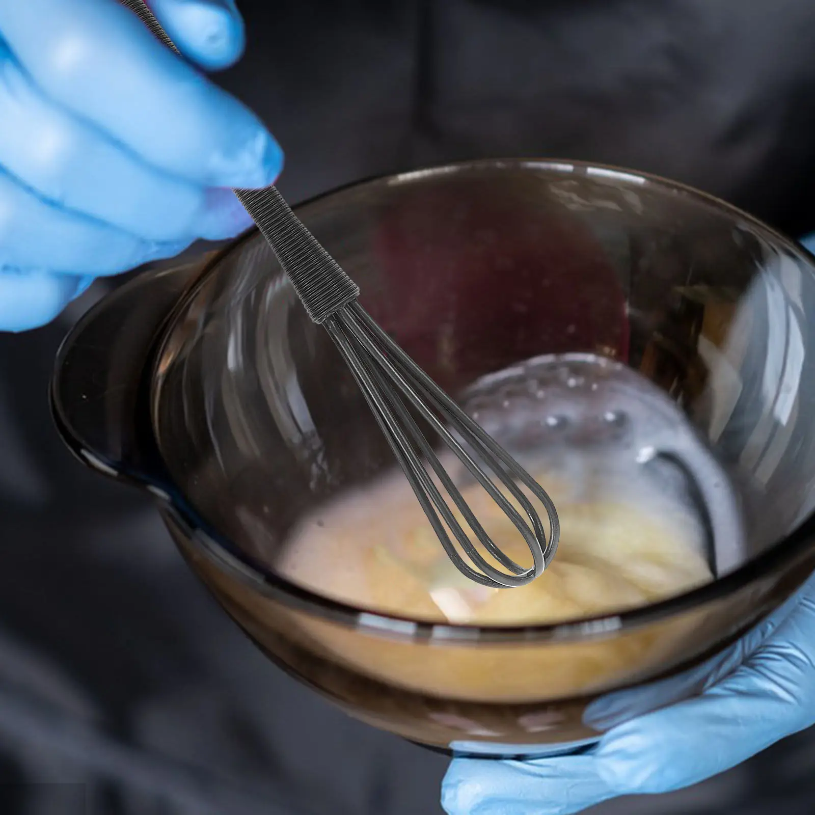 

5Pcs Mini Plastic Whisk for Hair Dye Mixing Hair Color Paste Mixer Small Kitchen Whisk Egg Cream Stirrer Versatile Manual Mixer