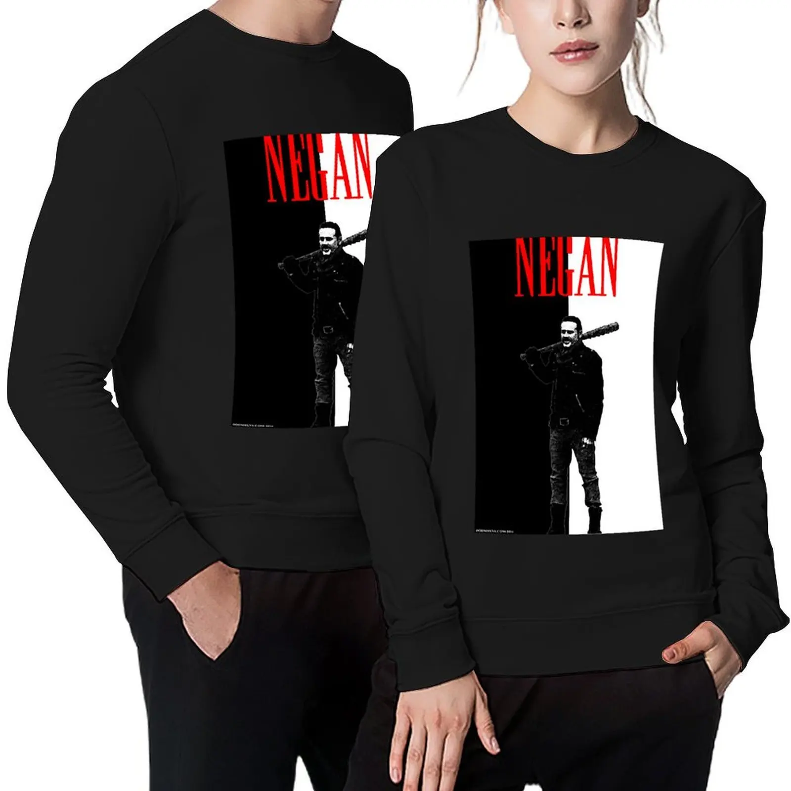 

Negan Pullover winter clothes korean style clothes men's sweat-shirt set anime clothing new sweatshirt