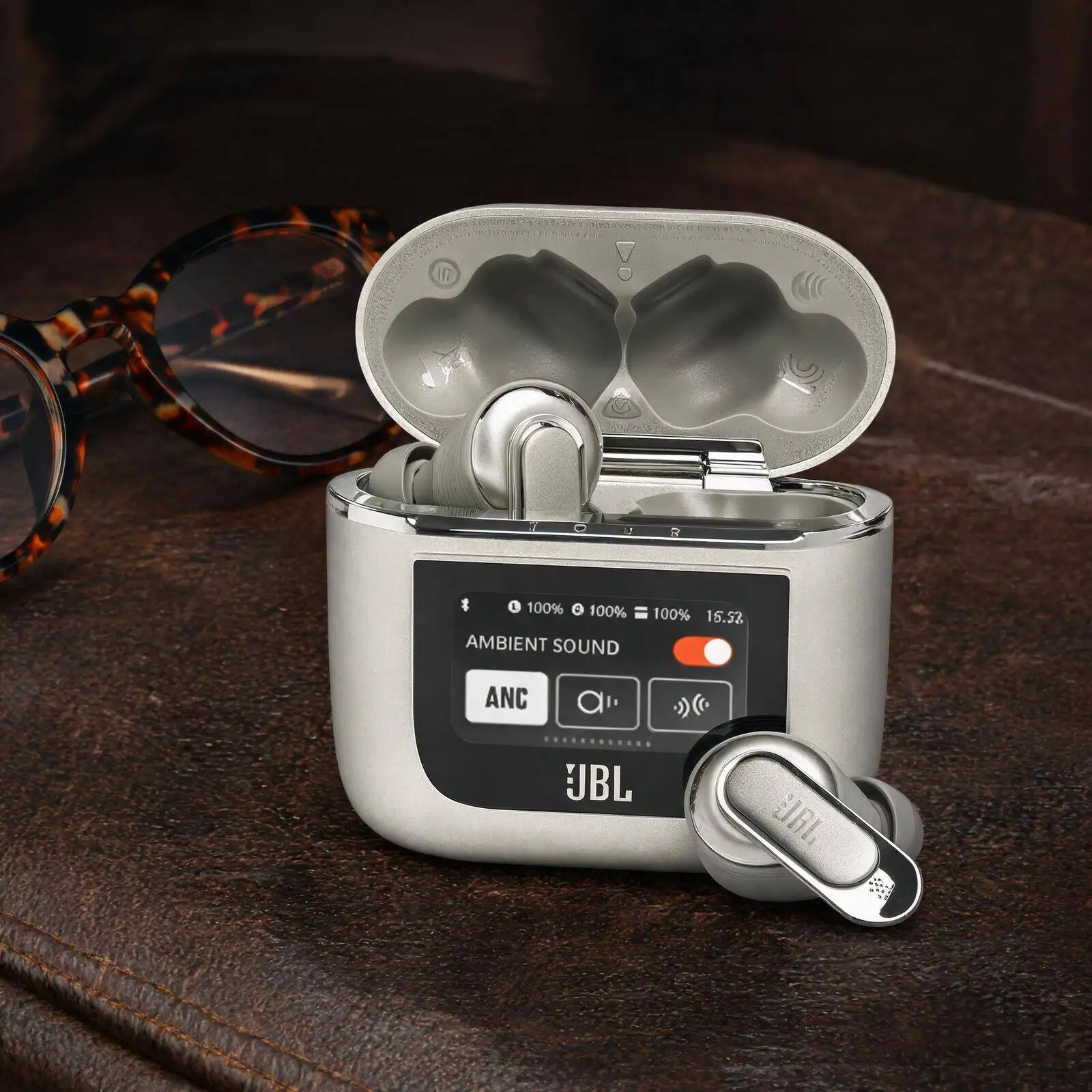 Original JBL Tour Pro 2 Bluetooth Earphones True Adaptive ANC In-ear Headset Smart Display Case 40H Playback Wireless Charging