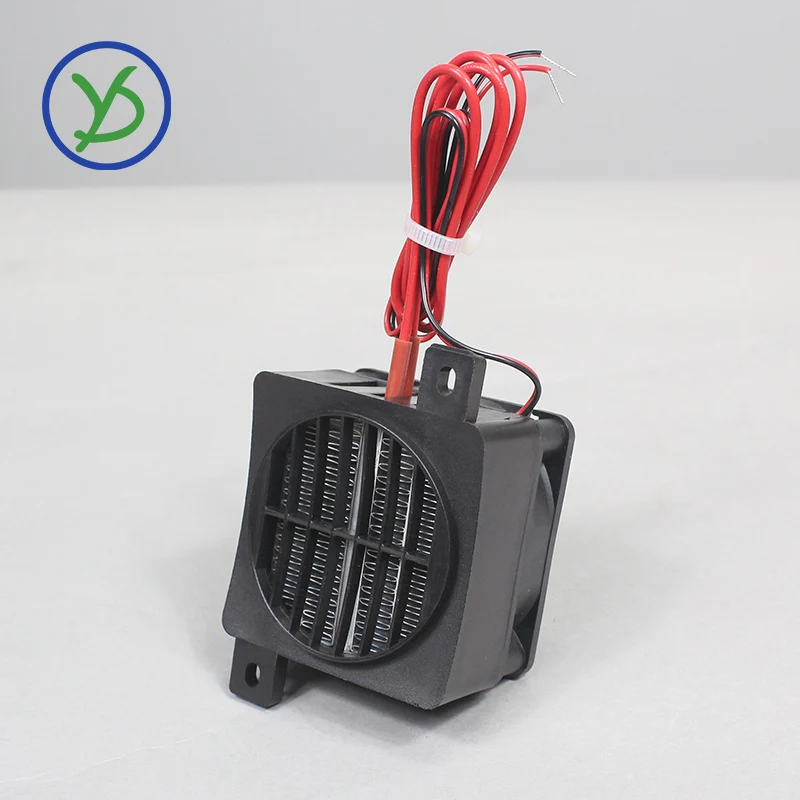 24V 80W Insulation Ceramic Thermistor Fan Heater Thermostat Heater Fan Heat Blower For Incubator Ptc Heating Element