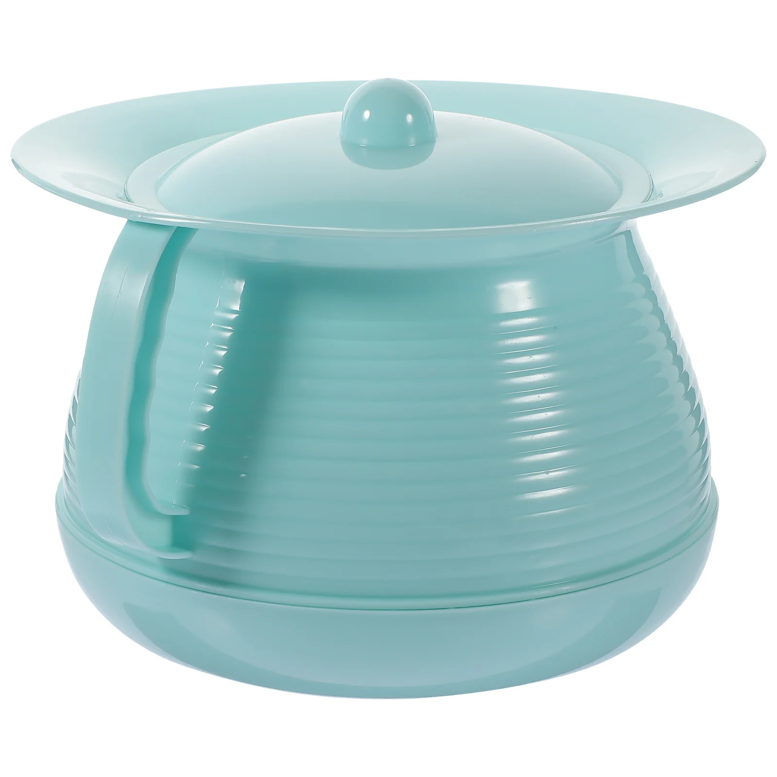 وعاء غرفة الأطفال سميك من البلاستيك المحمول مبولة للأطفال المسنين المعاقين المنزلية المغطاة المبصقة سرير متعدد الوظائف #5