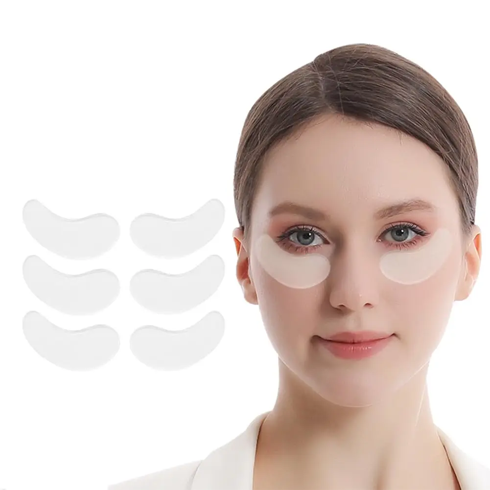 3 Pairs Facial Hydrogel Wrinkle Patches for Under Eye Reusable Beauty Care Gel Pad Help Minimize Crow's Feet Fine Line Skin Care