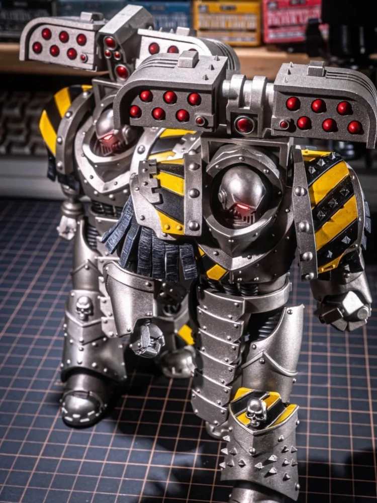 Figurka akcji JOYTOY 1/18 Warhammer 40K Iron Warriors Tyrant Siege Master Terminator z raketownikiem, zabawki, lalki